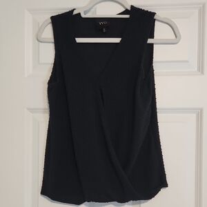 W5 Black Sleeveless Tank Top